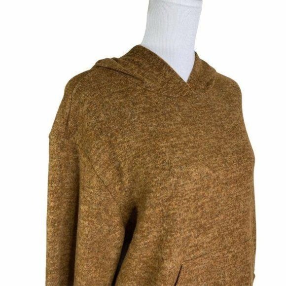 LUSH Brown Melange Long Sleeve Hooded Sweater - Picture 5 of 10